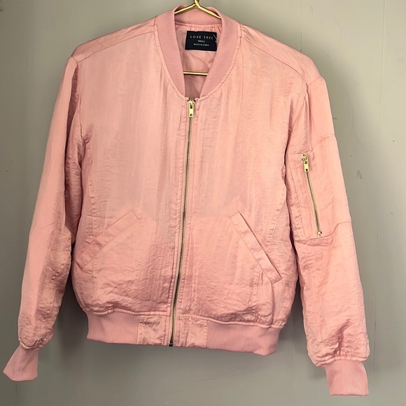 Love Tree | Pink Bomber Jacket - Picture 2 of 9